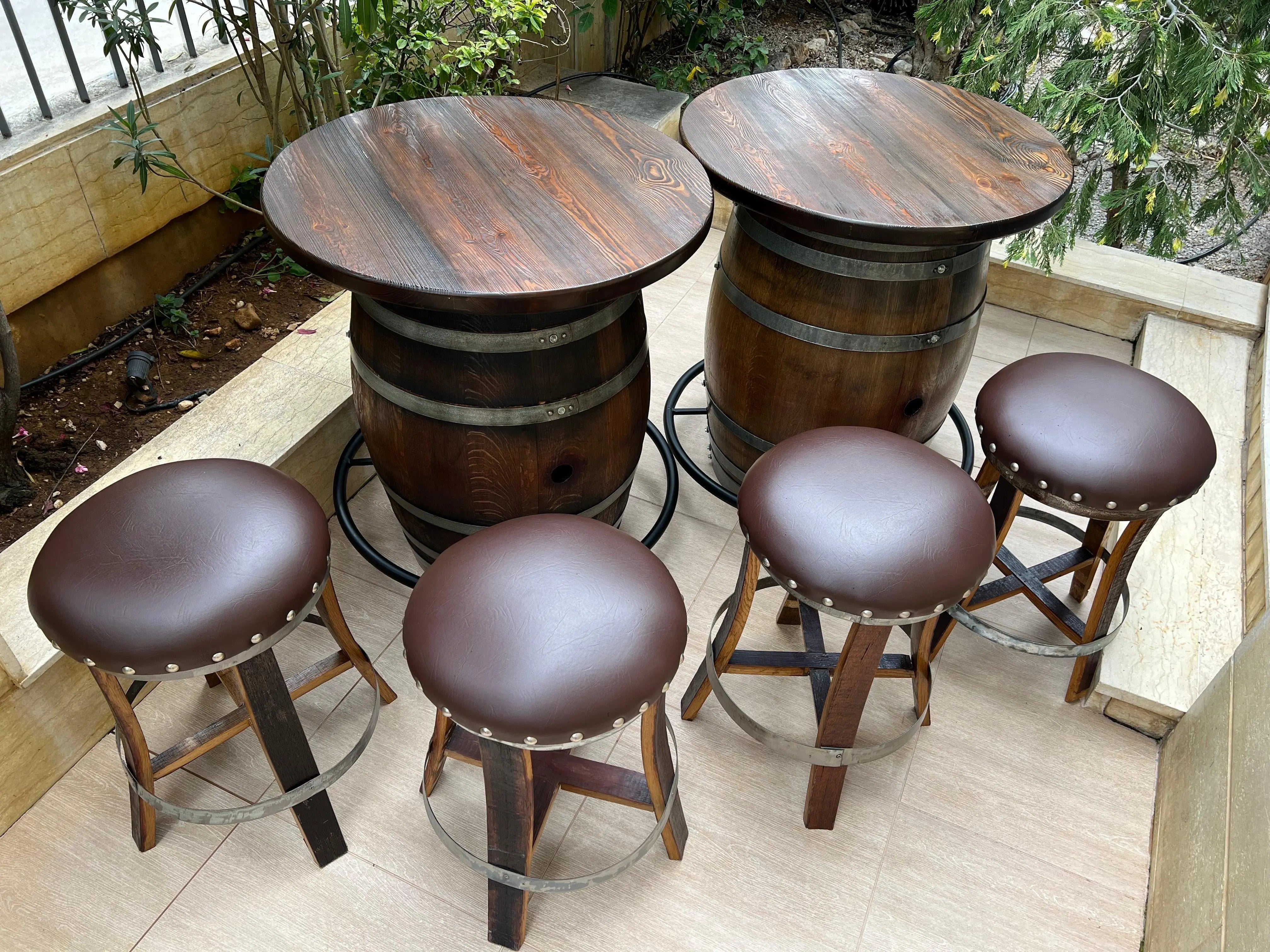 Double Barrel Bar Bistro Set (January Pre-order)