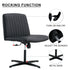 Walker Edison | Black Faux Leather Swivel Computer Chair