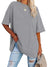 Women's Oversized Crew Neck Short Sleeve T-Shirt
