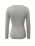 Form-Fitting Ribbed Knit Top