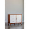 Mueble auxiliar Flynn, cerezo bellota/blanco