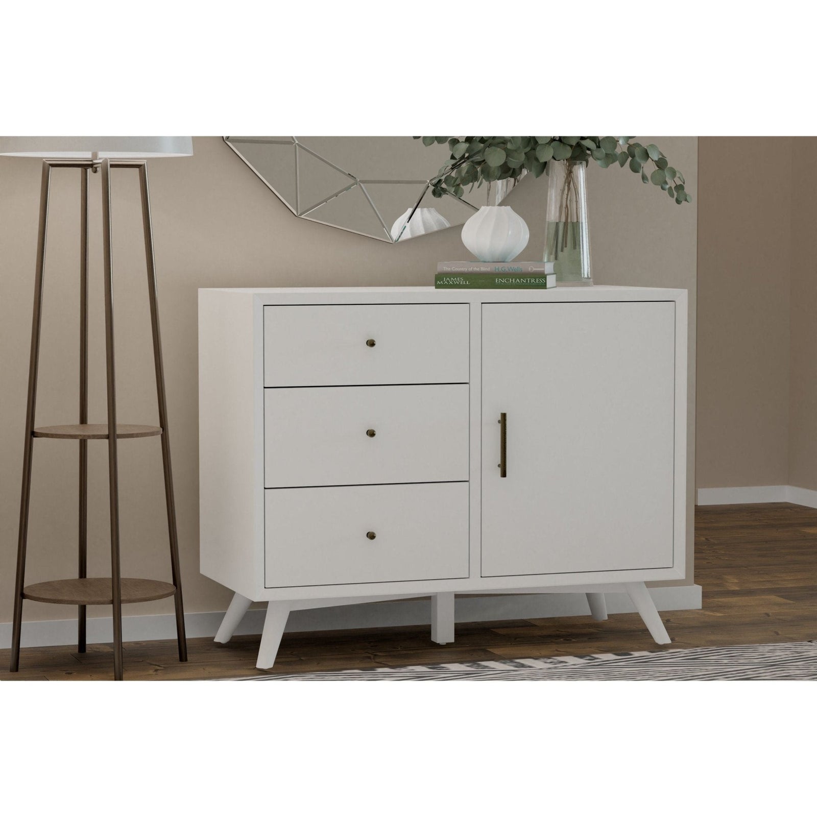 Mueble auxiliar Flynn, color blanco