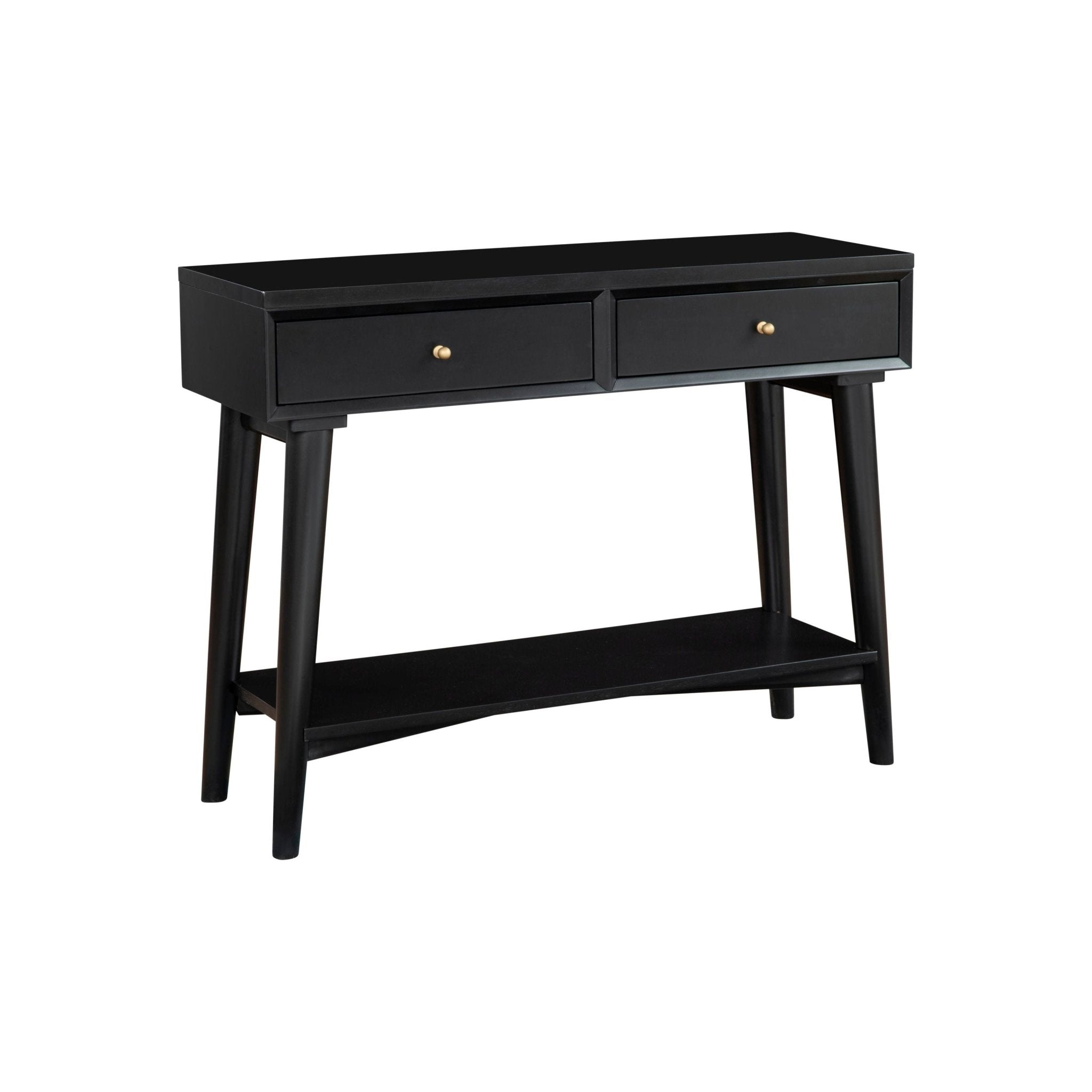 Mesa consola Flynn, color negro