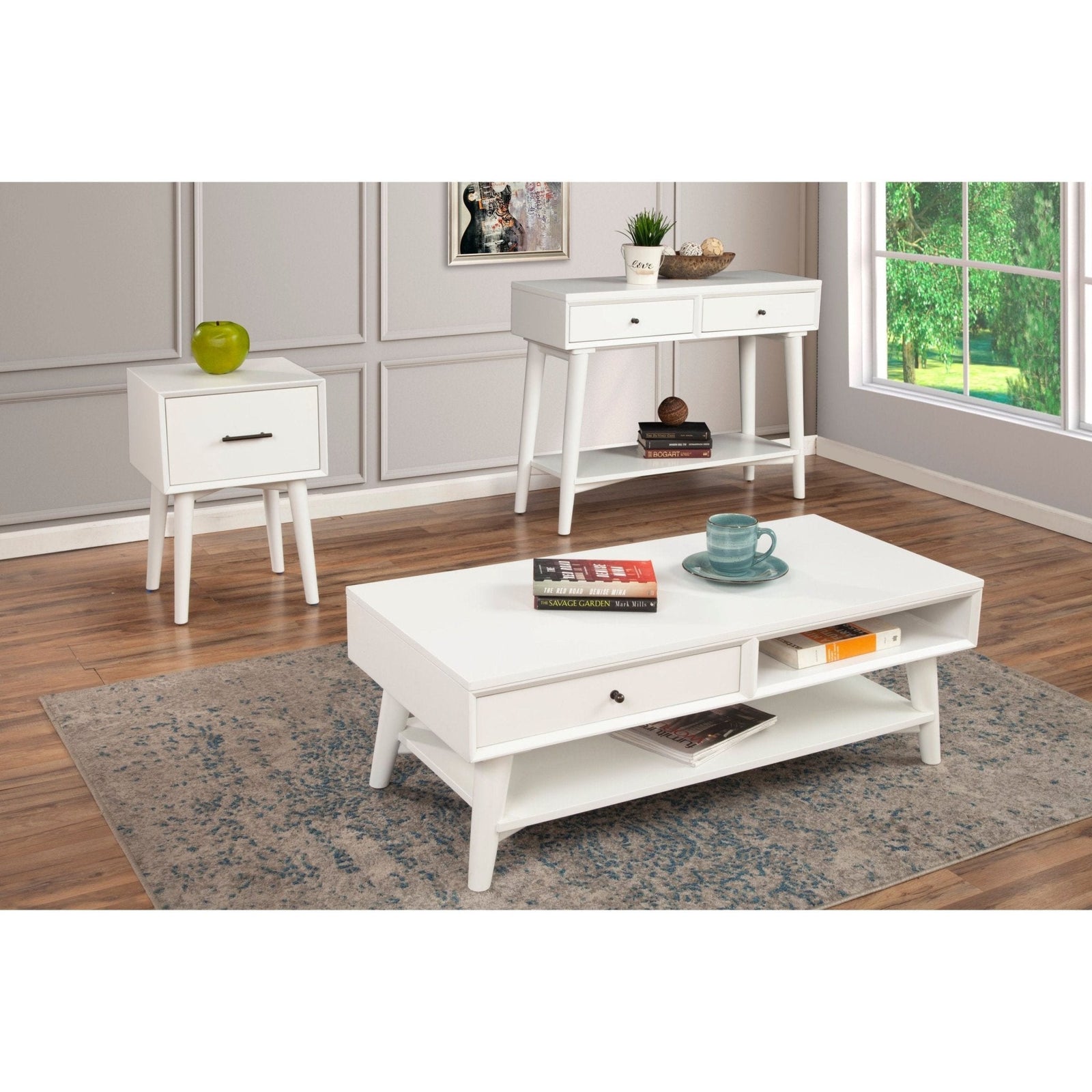 Mesa consola Flynn, color blanco