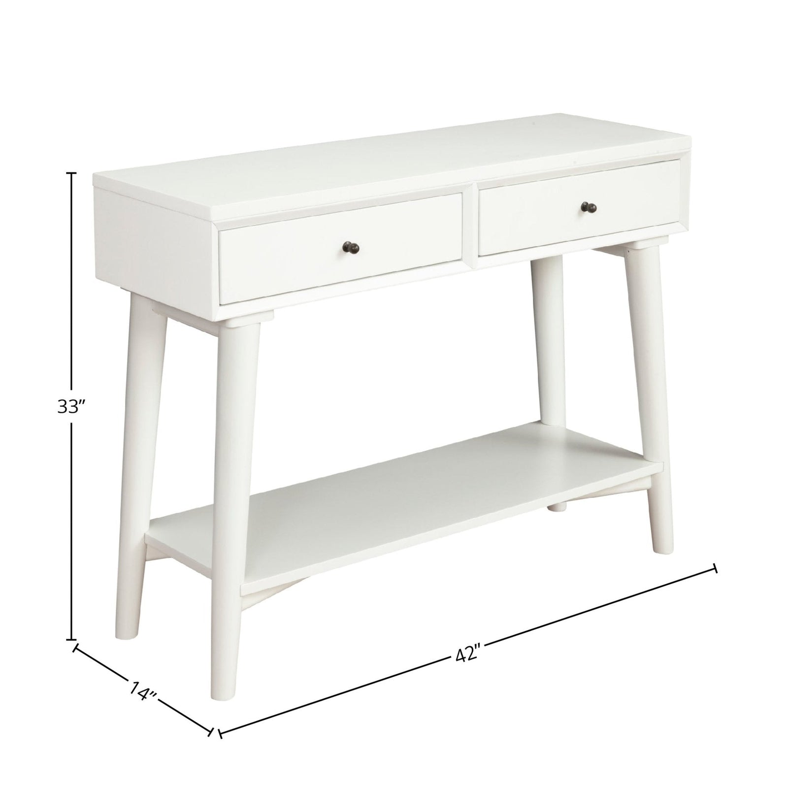 Mesa consola Flynn, color blanco