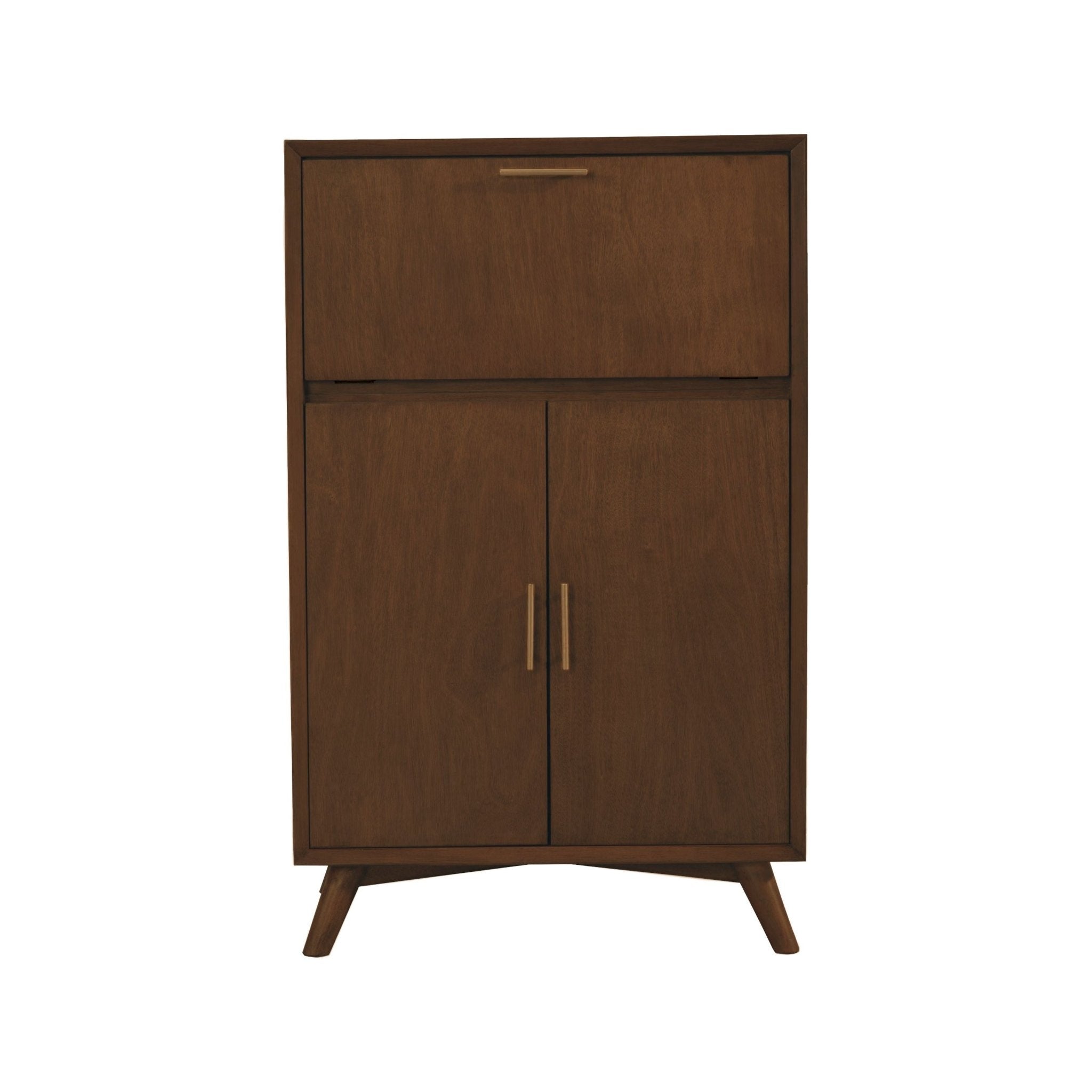 Flynn Large Bar Cabinet, Walnut