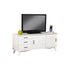 Consola de TV grande Flynn, color blanco