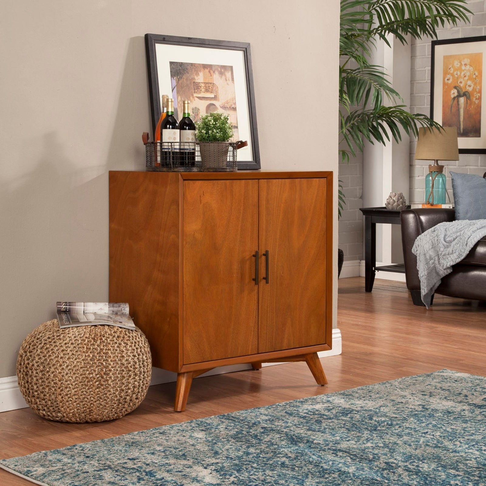 Flynn Small Bar Cabinet, Cherry Acorn