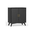 Flynn Small Bar Cabinet, Black