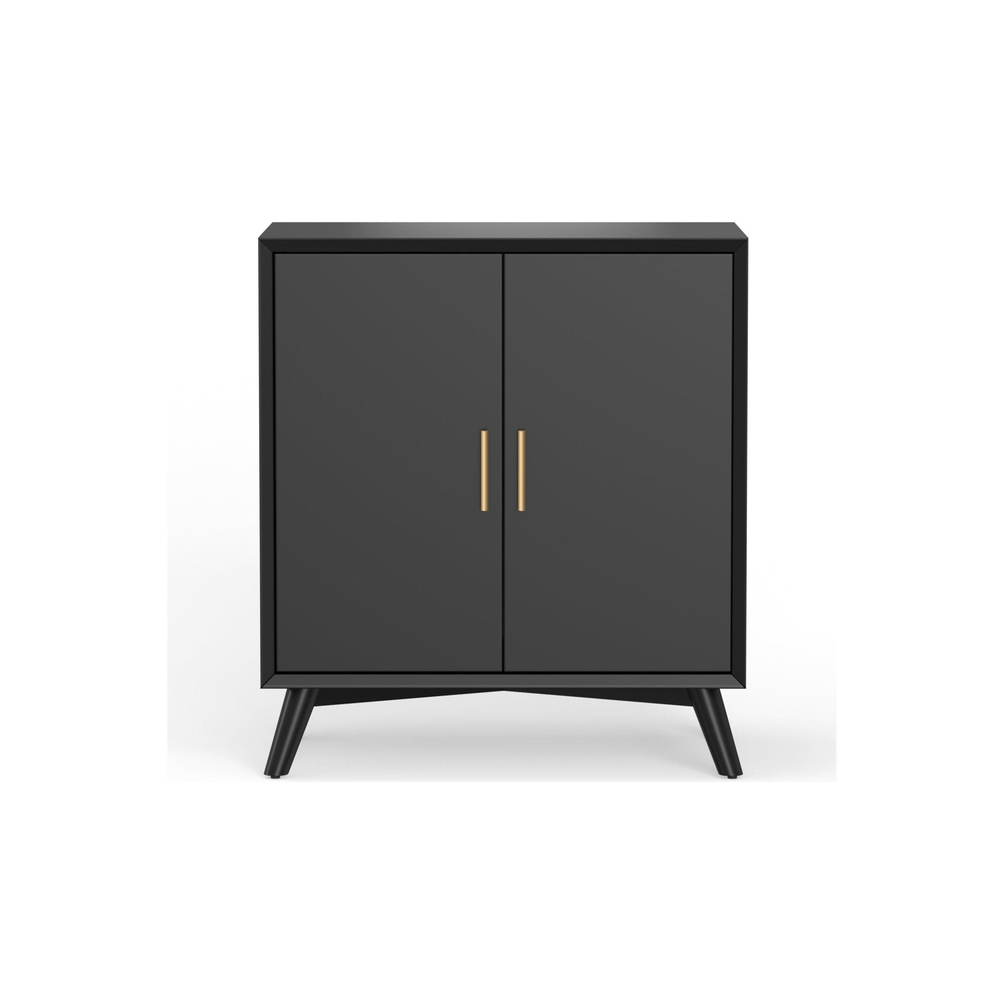 Flynn Small Bar Cabinet, Black