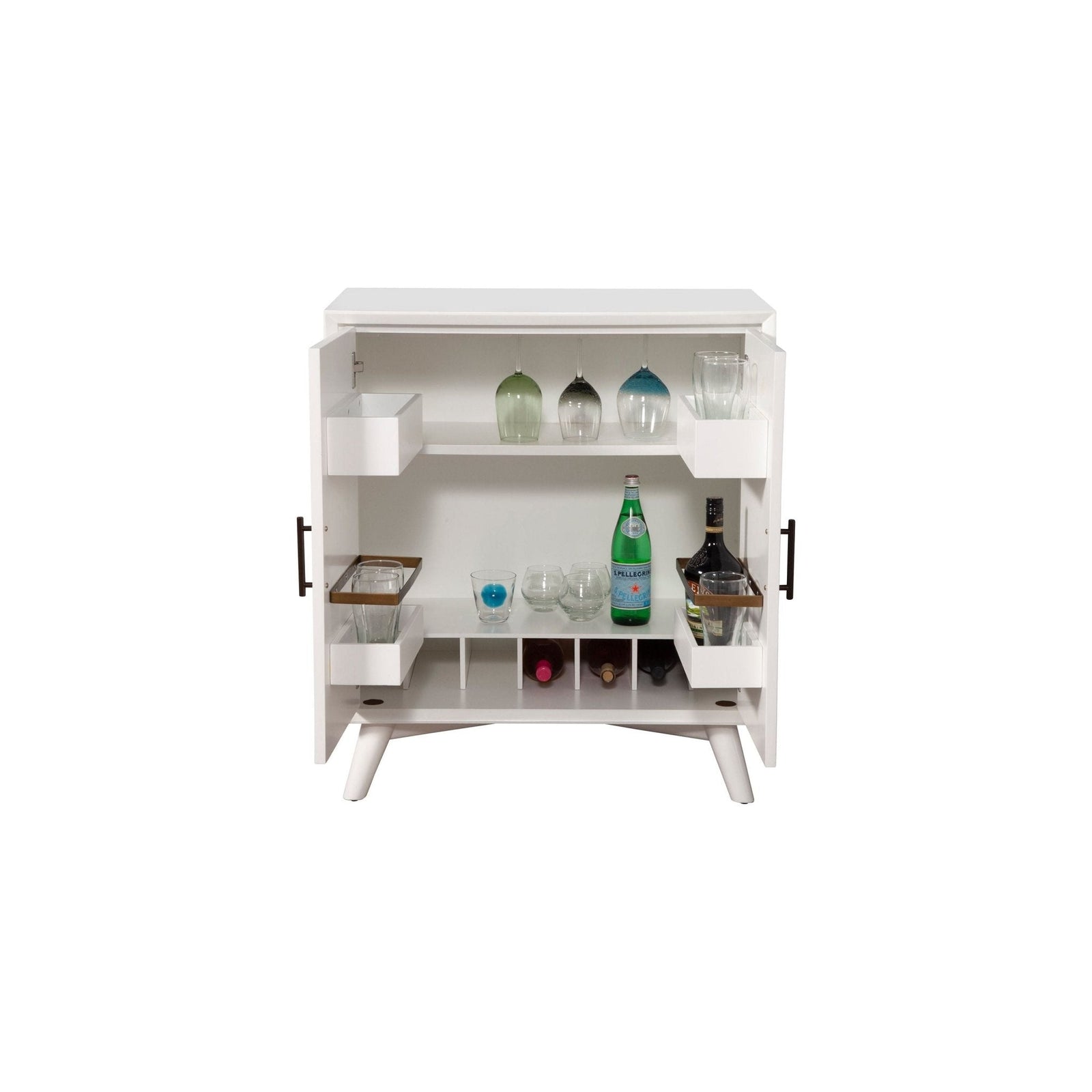 Flynn Small Bar Cabinet, White