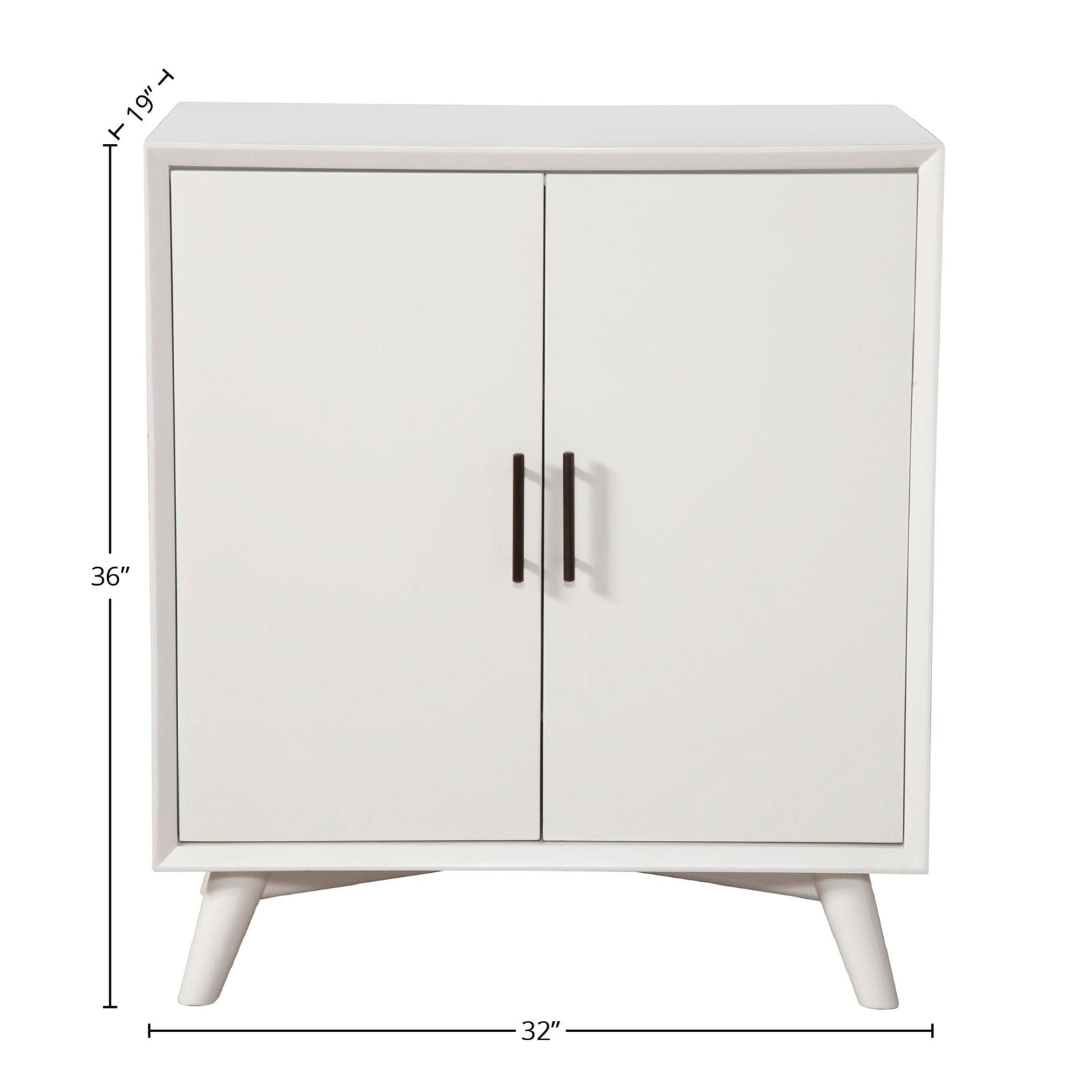 Flynn Small Bar Cabinet, White