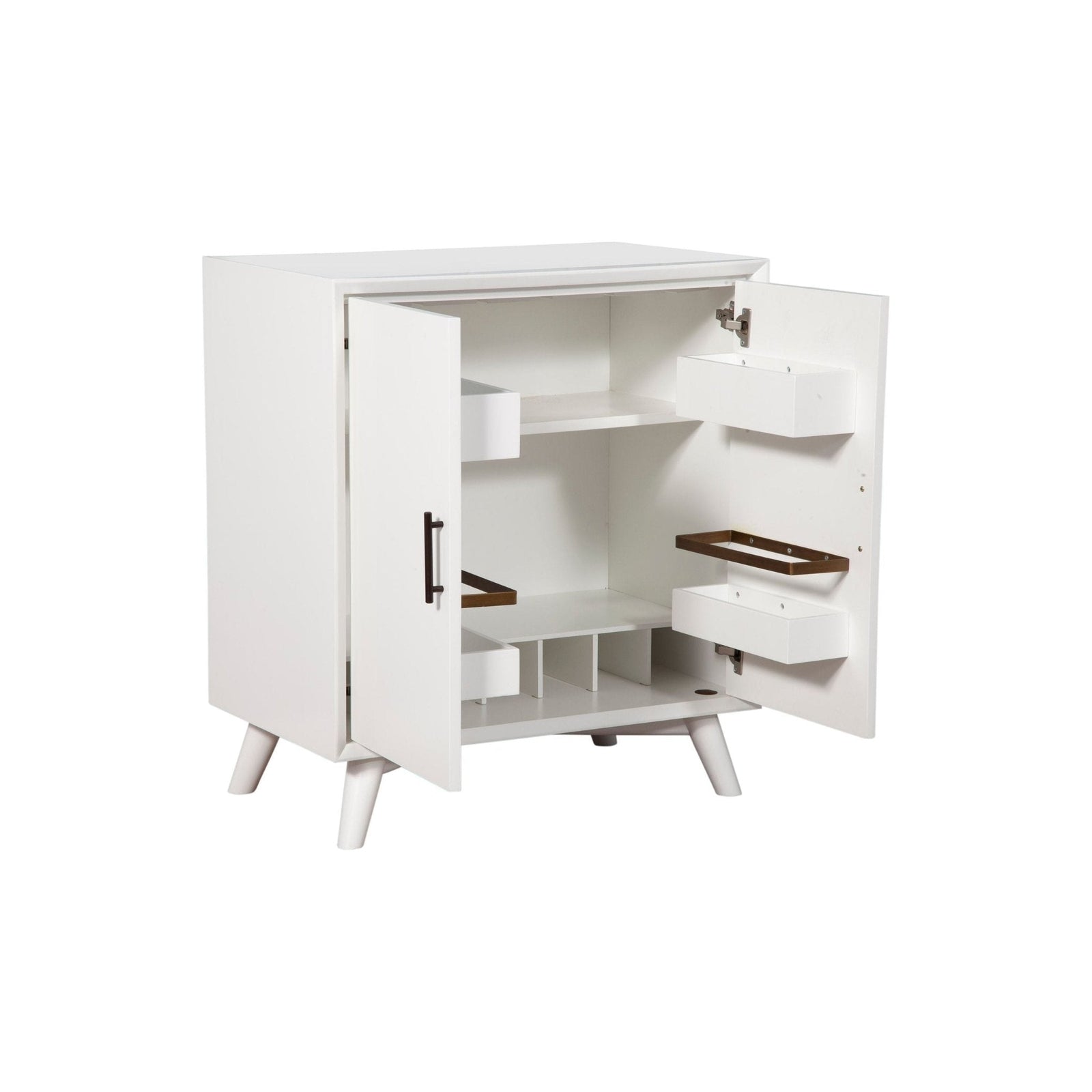 Flynn Small Bar Cabinet, White