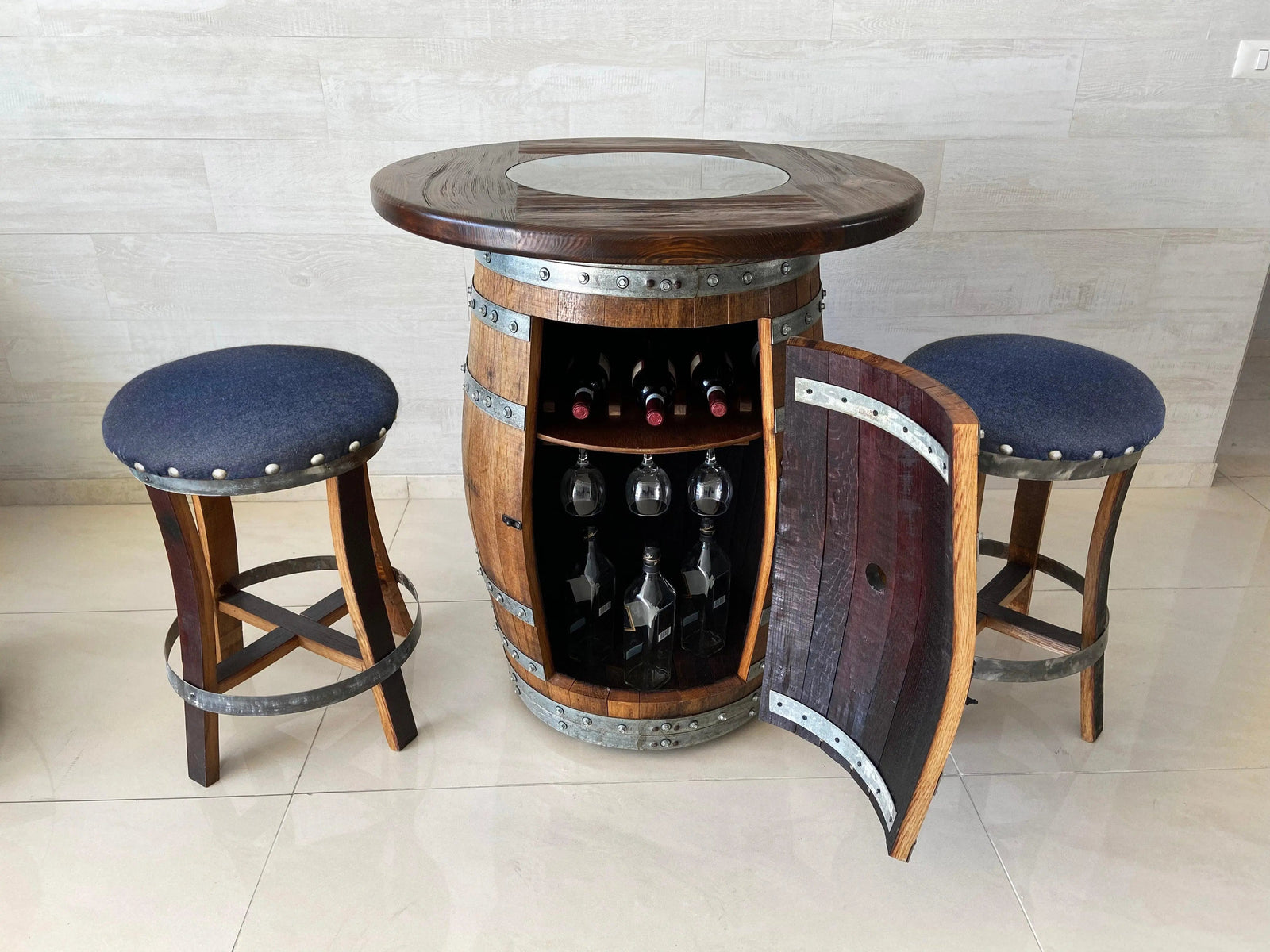 Full Multi-Use Barrel Bar Set - Limited Bar Stool Colorways