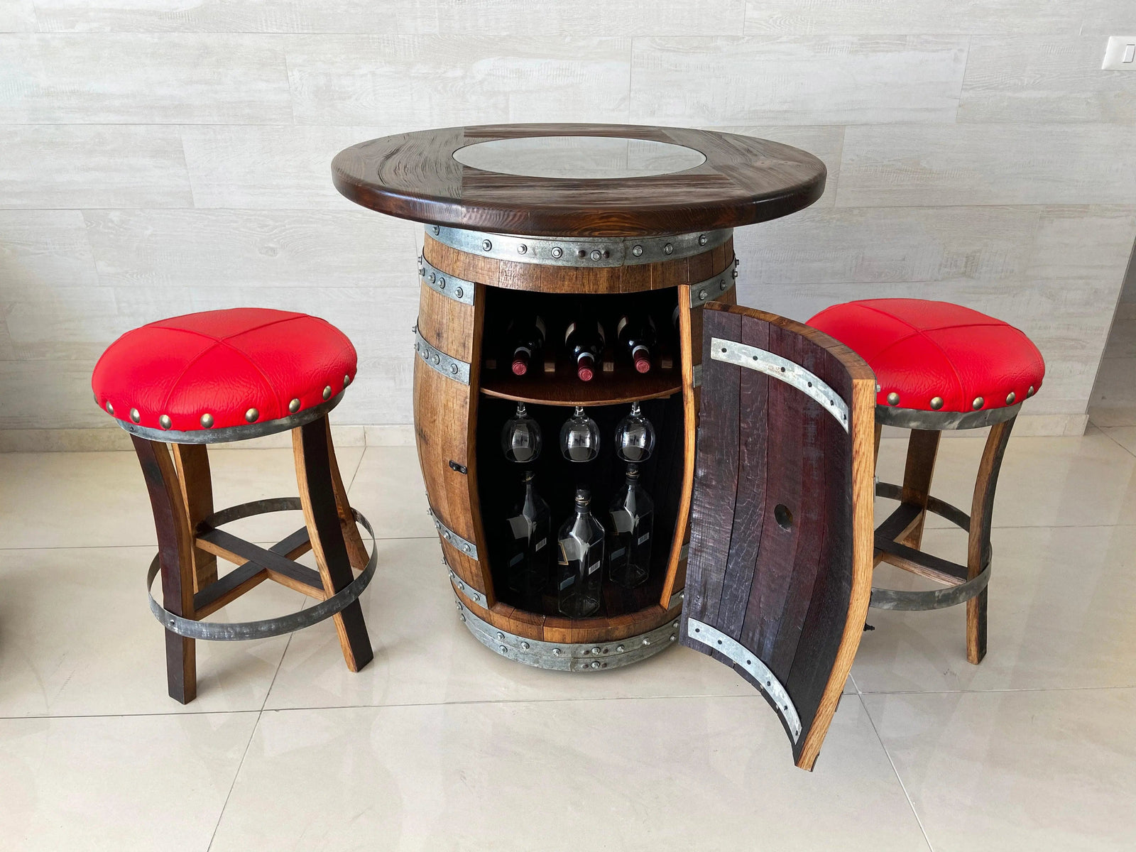 Full Multi-Use Barrel Bar Set - Limited Bar Stool Colorways