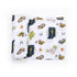 Gift Set: Indiana Baby Muslin Swaddle Blanket and Burp Cloth/Bib Combo