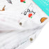 Gift Set: New York Baby Boy Muslin Swaddle Blanket and Burp Cloth/Bib Combo