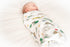 Gift Set: New York City Baby Muslin Swaddle Blanket and Burp Cloth/Bib Combo