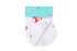 Gift Set: Pink Crab Baby Muslin Swaddle Blanket and Burp Cloth/Bib Combo