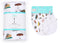 Gift Set: Seattle Baby Muslin Swaddle Blanket and Burp Cloth/Bib Combo