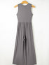 Sleeveless Jumpsuit with Waistband
