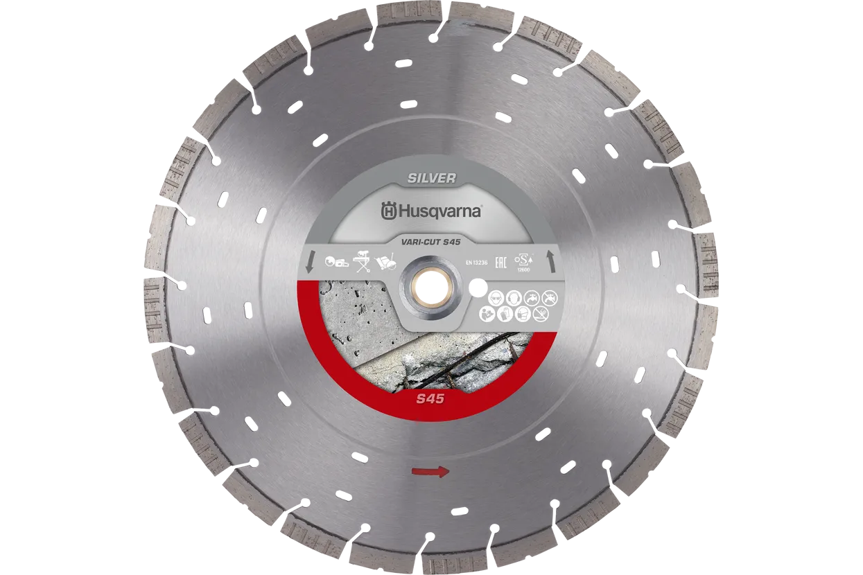 Husqvarna 534973120 VARI-CUT S45 Segmented Diamond Blade