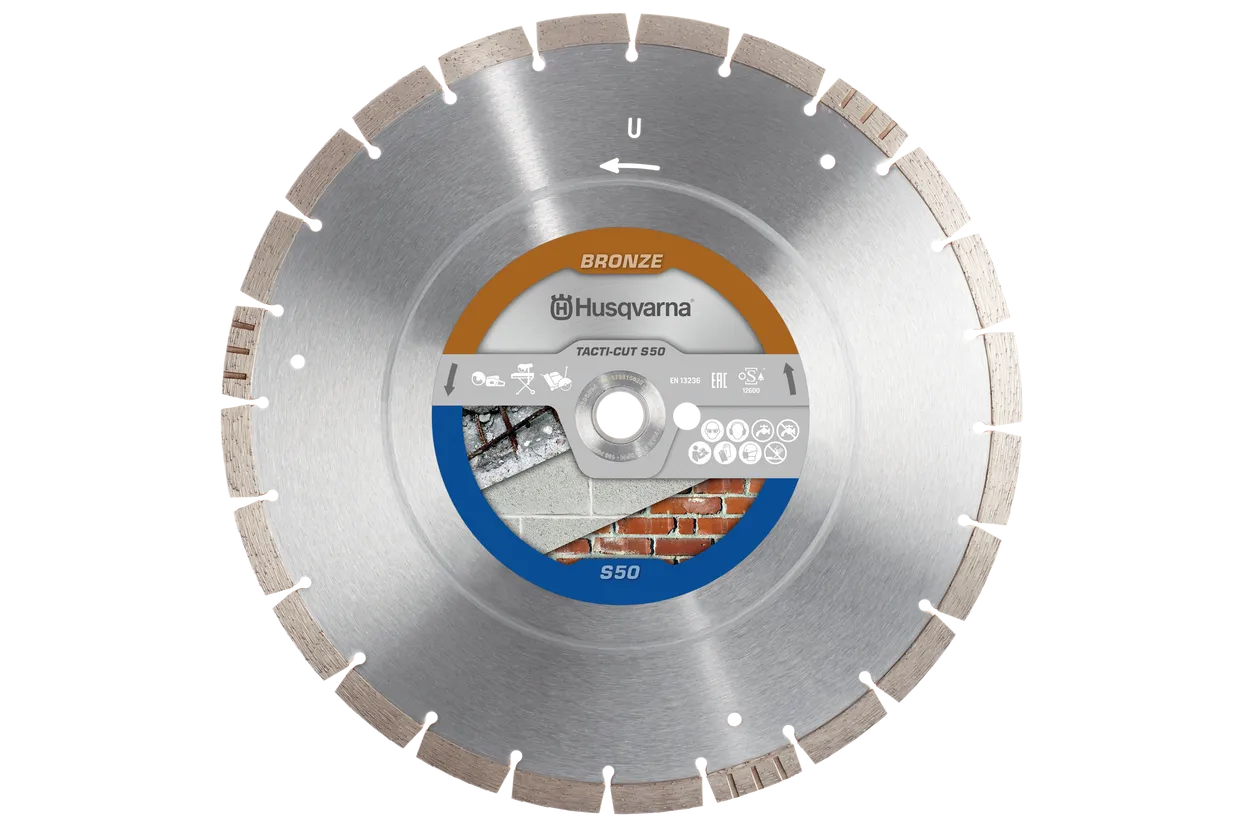 Husqvarna 579816404 Tacti-Cut S50 Segmented Rim Diamond Blade