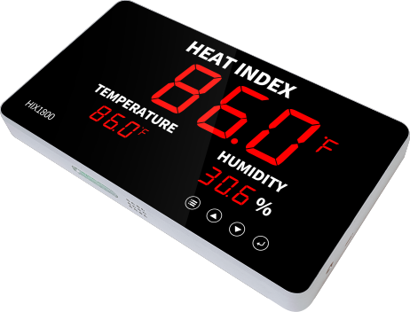 HIX1800 Big Digit Heat Index Monitor with Alarm