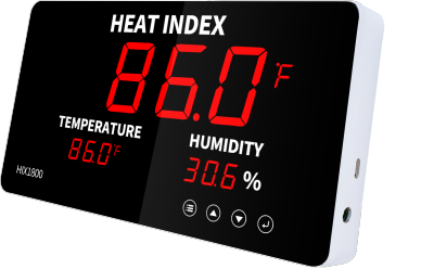 HIX1800 Big Digit Heat Index Monitor with Alarm