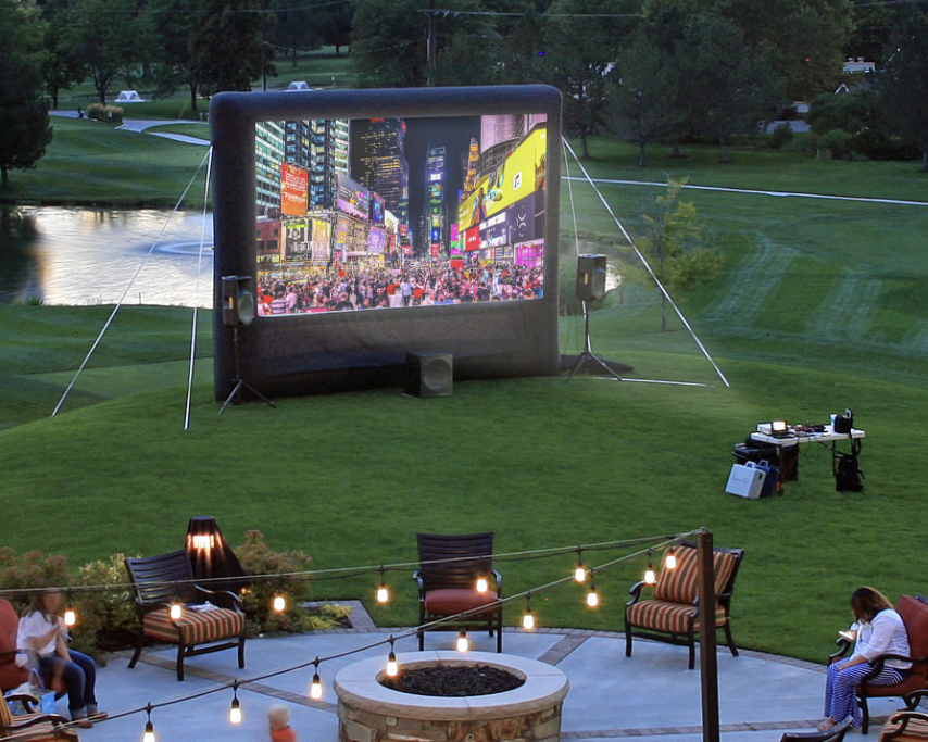 Sistema de cine al aire libre para el hogar Elite Outdoor Movies de 20'