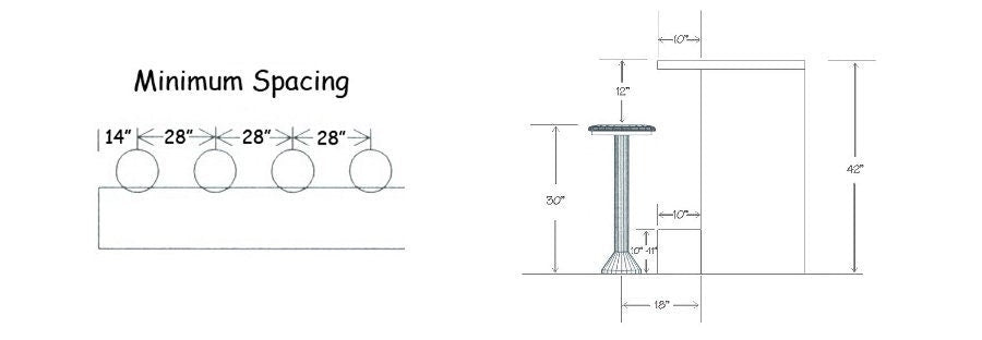 FREE SHIPPING - Bar stool with back swivel - Bolt down bar stool with back bar height - Bar stool counter height - Kitchen island stool