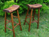 Counter Stools, Reclaimed Oak Live Edge Bar Stools, Wood Bar Stools, Counter Height Bar Stools, Rustic Stools, Wooden Counter Height Stool