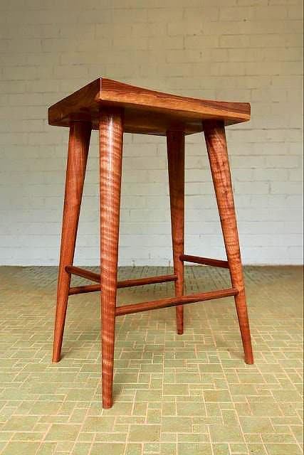 Counter Height Stool, Wood Counter Stools, Backless Bar Stools Counter Height, Solid Wood Stools, Mid Century Modern Stools, Walnut Saddle