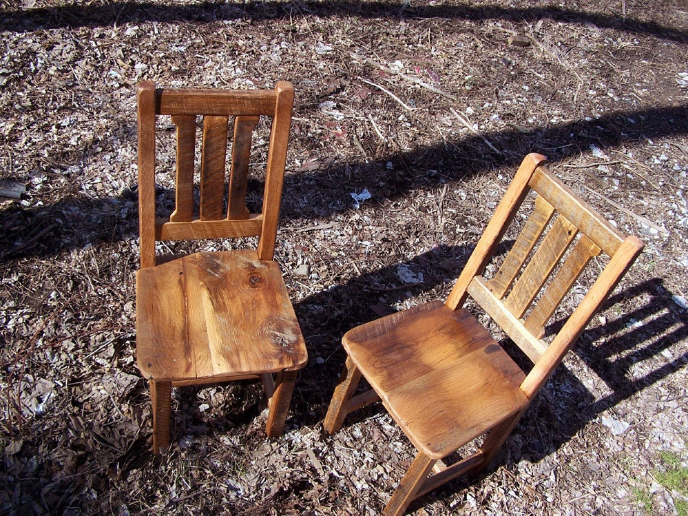 Dining Chair, Barnwood Chair, Farmhouse Dining Chair, Mission Oak Furniture, Distressed Wood Chair, Antique Rustic Stool, Reclaimed