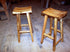 FREE SHIPPING - Counter stool wood counter height - Saddle counter stool bar height - Reclaimed wood bar stool counter height