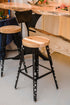 Effervescent Modern Stool, Bar Stools With Backs, Farmhouse Counter Stool, Counter Height Stool, Urban Counter Stool With Back