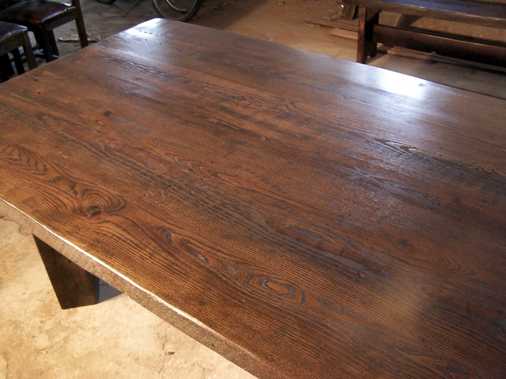 Custom Farm Table, Choose Your Size Antique Timber Table, Customizable Pine Table, Reclaimed Wood Dining Table