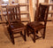 Dining Chair, Wood Cushion Chair, Rustic Chair, Solid Wood And Leather Chair, Oak Chair, Wooden Chair.