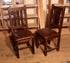 Dining Chair, Wood Cushion Chair, Rustic Chair, Solid Wood And Leather Chair, Oak Chair, Wooden Chair.