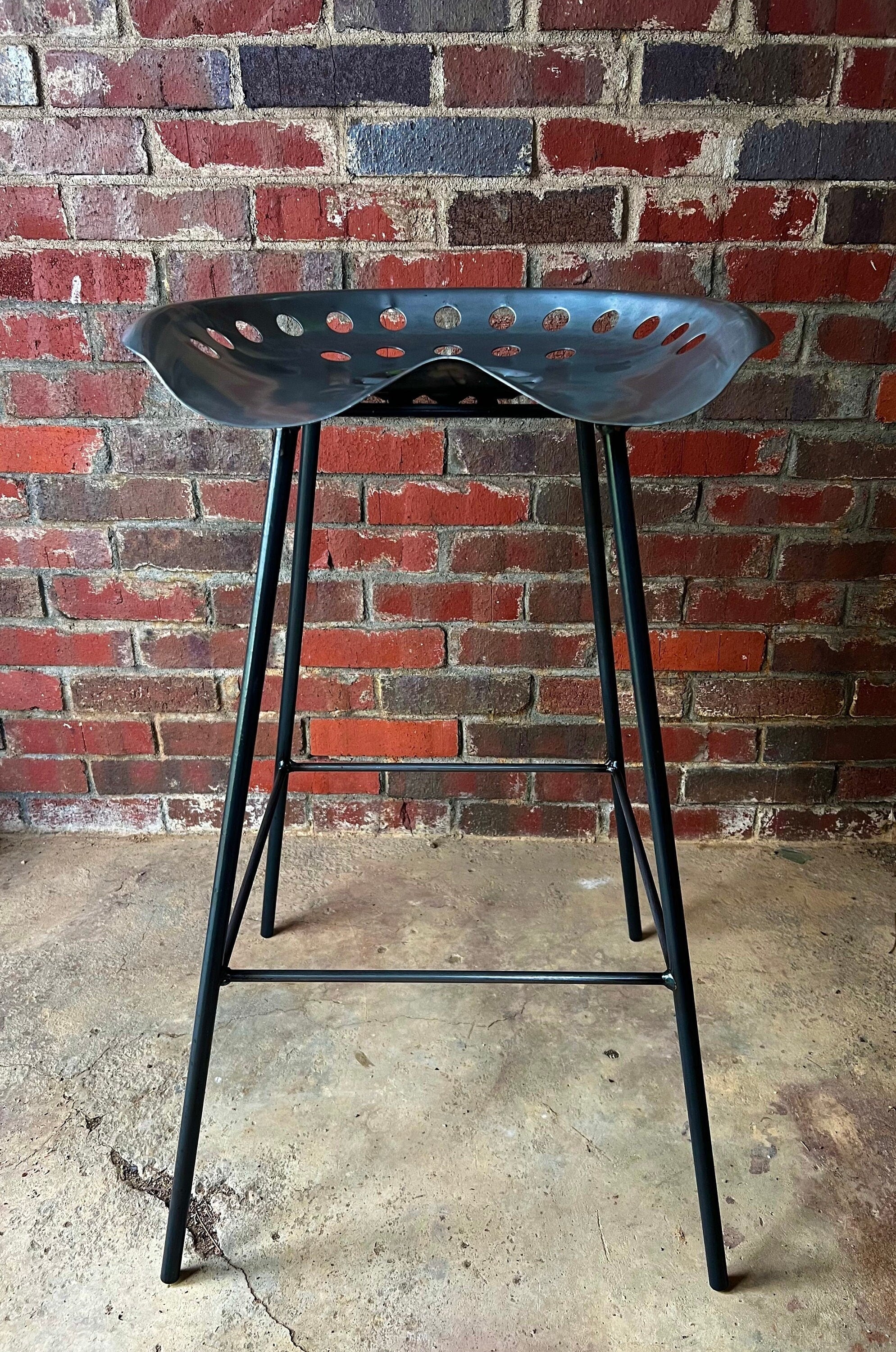 FREE SHIPPING - Outdoor Bar Stool, Metal Bar Stool, Welded Barstool, Tractor Seat Stool, Backless Bar Stool, Counter Height Stool, Table Top