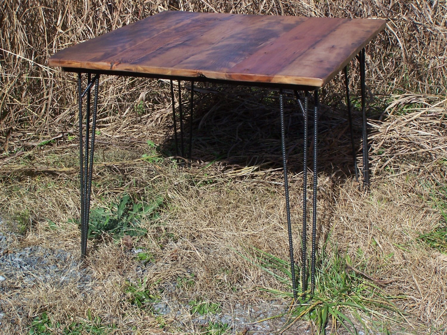 Mesa de desayuno, mesa de tablones de madera, mesa de estilo rústico, mesa industrial, mesa de mediados de siglo, mesa de horquilla, mesa de comedor de madera, mesa de oficina en casa