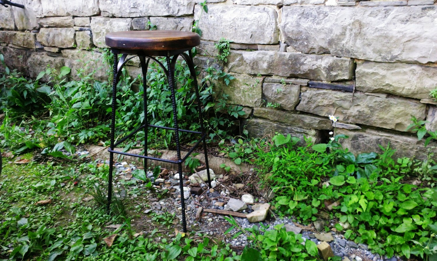 Taburetes de bar de altura de mostrador, taburetes de mostrador, taburetes de mostrador sin respaldo / ENVÍO GRATIS / Taburete de bistró francés, taburete de madera recuperada, vintage