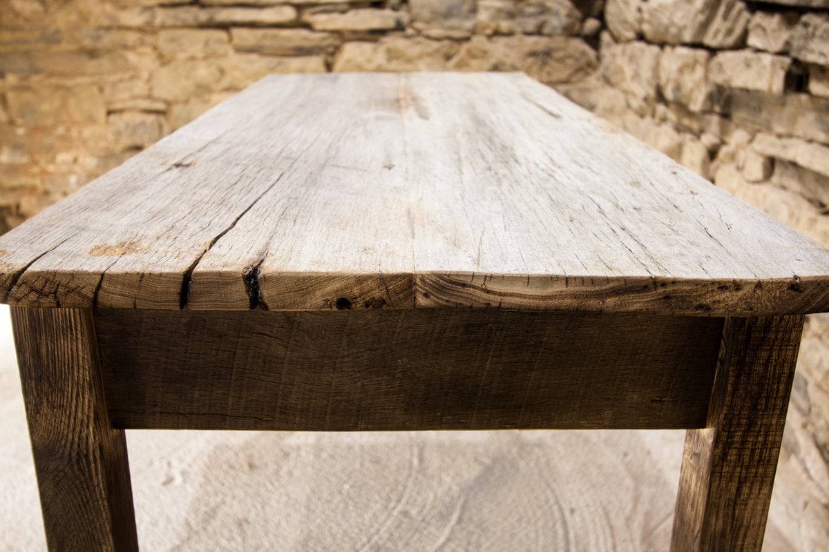 Mesa auxiliar, mesa de madera flotante, mesa de centro de madera, mesa consola, muebles de madera de granero, mesa rústica, mesa de centro de granja, mesa de campo