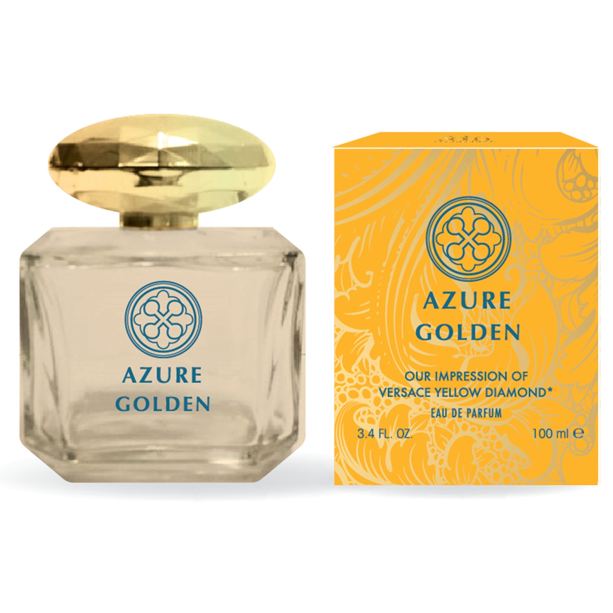 Perfume para mujer Azure Gold, Impression of Yellow Diamond, EAU DE PARFUM, 3,4 onzas