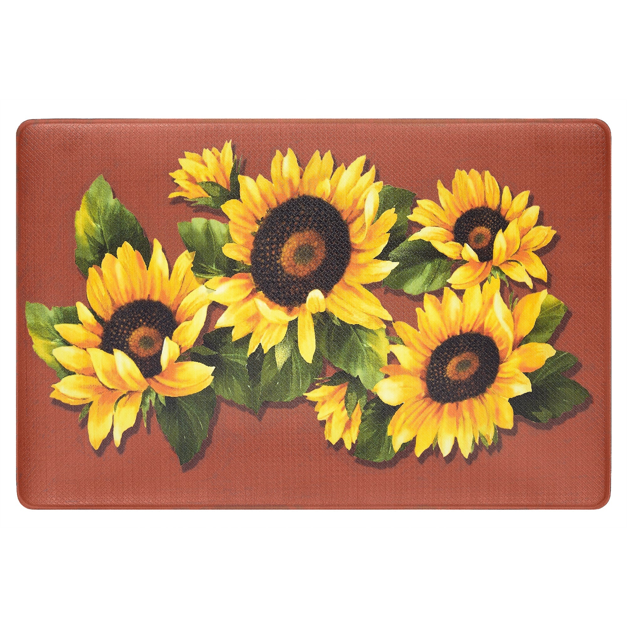 Achim Decorative Anti-Fatigue Mat, Black Eyed Susan, 18x30 Inches