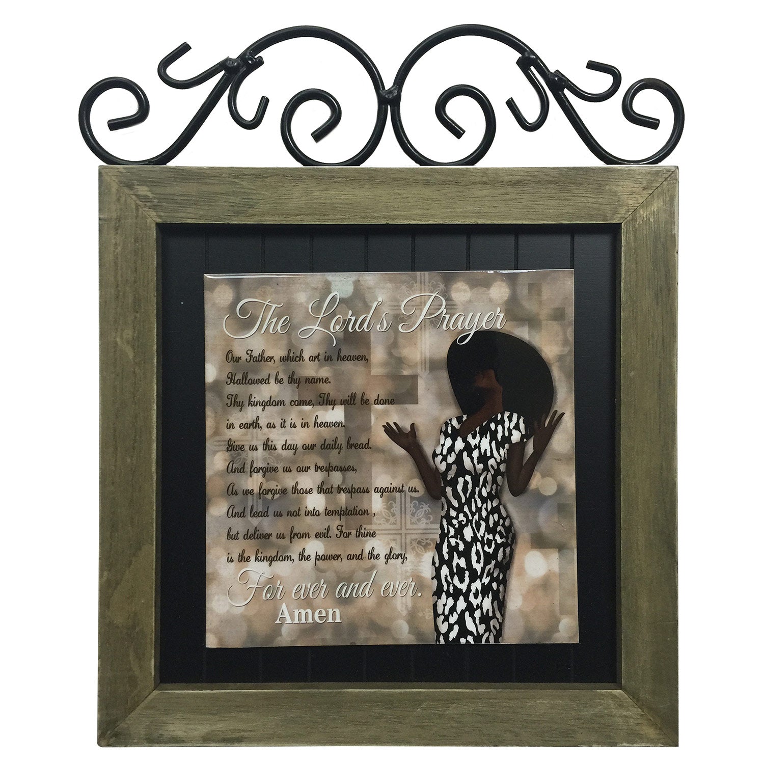 Premius Women of Faith Metal Plaque, Lords Prayer, 12x14 Inches