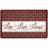 Achim Live Love Laugh Decorative Anti-Fatigue Mat, Burgundy, 18x30 Inches