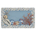 Alfombrilla decorativa antifatiga Achim Coastal, azul, 18 x 30 pulgadas