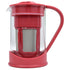 Spigo Cold Brew Coffee Maker with Borosilicate Glass Pitcher, Red, 1 Liter, 8x5 Inches