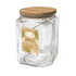 Premius Eco Glass Jar With Bamboo Lid, Clear, 1 Quart